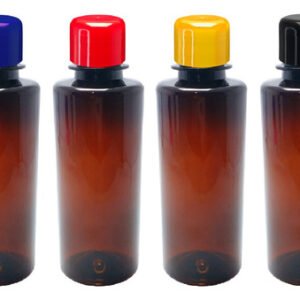 500 Frasco Ambar Pet 200ml Aromatizante Tampa Batoque Cos