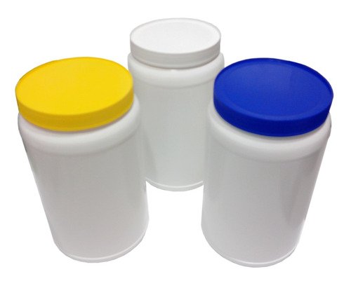 300 Potes Plásticos Branco De 1,5l Vazios Com Tampa Rosca