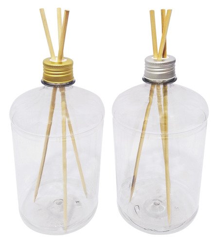 360 Frasco Plástico Cristal Pet 1l Tampa Difusor Varetas Sab