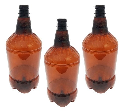 200 Frasco Âmbar Pet 1,5l Com Tampa Sport Fliptop Gr2 - Imagem 3