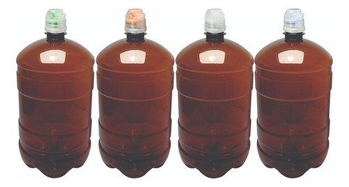 225 Frasco Plástico Âmbar Pet 2l Com Tampa Sport Fliptop Gro - Imagem 2