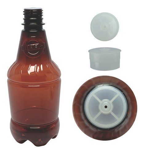 40 Frascos Âmbar Pet 500ml Aromatizante Tampa Batoque Gr2 - Imagem 4