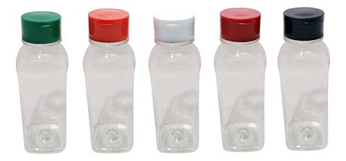 355 Frascos Plástico Cristal Pet 300ml Tampa Peneira Qua - Imagem 2