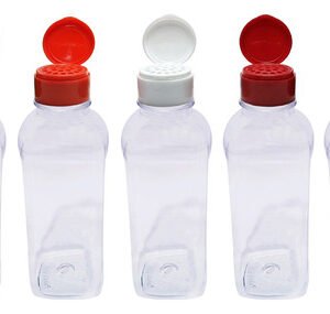 791 Frascos Plástico Cristal Pet 500ml Tampa Peneira Qua