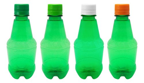 18 Frasco Plástico Verde Pet 300ml Tampa S Batoque Gr2 - Imagem 2