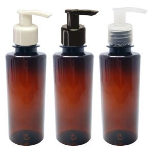 192 Frasco Plástico Ambar Pet 200ml Válvula Bico Pato S Cos