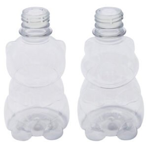 256 Frasco Plástico Cristal Pet 300ml Batoque 12 Furos Zoo