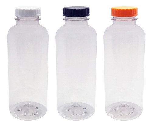 289 Frasco Plástico Cristal Pet 500ml Tam Rosca S/ Lacre Det
