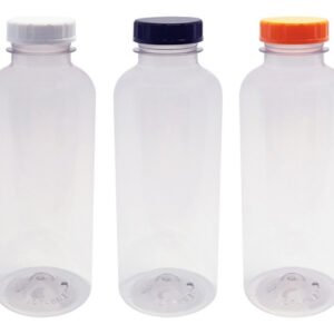 765 Frasco Plástico Cristal Pet 500ml Tam Rosca S/ Lacre Det