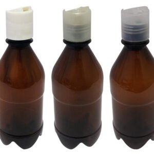 972 Frascos Plástico Âmbar Pet 350ml C/ Tampa Disktop Agu