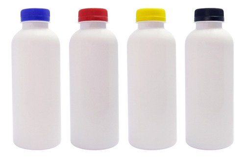 765 Frascos Plástico Branco Pet 500ml Tampa Rosca Lacre Det