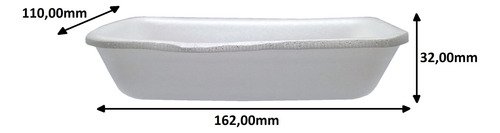 420 Bandeja Funda Branco Isopor 162x110x32mm Darnel Db52 - Imagem 3