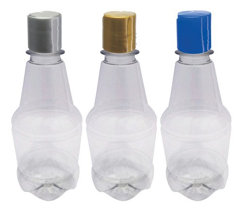 918 Frasco Plástico Cristal Pet 300ml Com Tampa Disktop Gr2 - Imagem 4