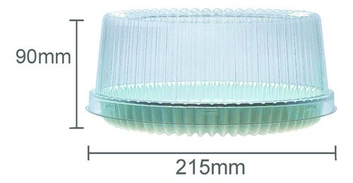 600 Embalagem Branca 750g 180x85mm Torta Galvanotek G32mm - Imagem 5