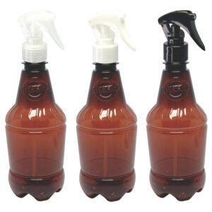 39 Frascos Plástico Âmbar Pet 500ml Válv Mini Gatilho Gr2