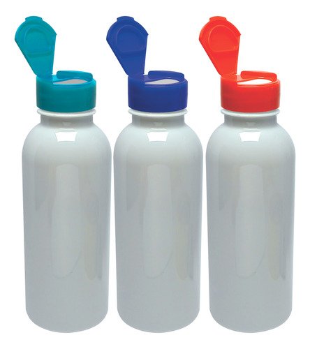 324 Frascos Plástico Branco Pet 400ml Tampa Fliptop Cap Det