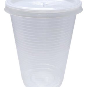 2000 Copos Descartáveis Plásticos Pp Com Tampa C/ Furo 300ml