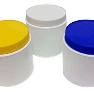 525 Potes Plásticos Branco De 700ml Vazios Com Tampa Rosca