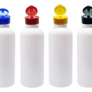 15 Frascos Plástico Branco Pet 500ml Fliptop C/ Rosca Det