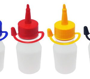 1565 Frascos Plásticos Branco Pet 100ml Tampa Bico Aplicador