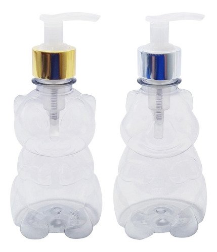 16 Frascos Plástico Cristal 300ml Válvula Bico Pato L Zoo