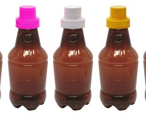 183 Frasco Plástico Ambar Pet 500ml Tampa Dosadora 30ml Gr2