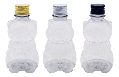 18 Frasco Plástico Cristal Pet 300ml Tampa L Batoque Zoo