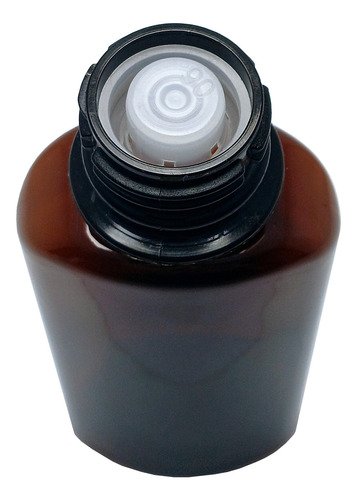 336 Frasco Plástico Ambar Pet 140ml Tampa S Batoque Aro - Imagem 3