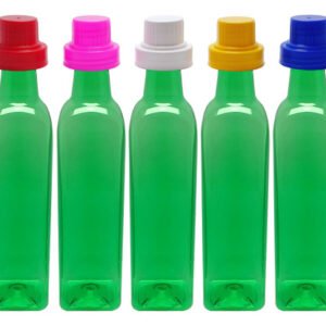 128 Frasco Plástico Verde Pet 500ml Tampa Dosadora 30ml Aze