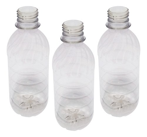 252 Frascos Plásticos Cristal Pet 330ml Tampa L Batoque Suc - Imagem 3