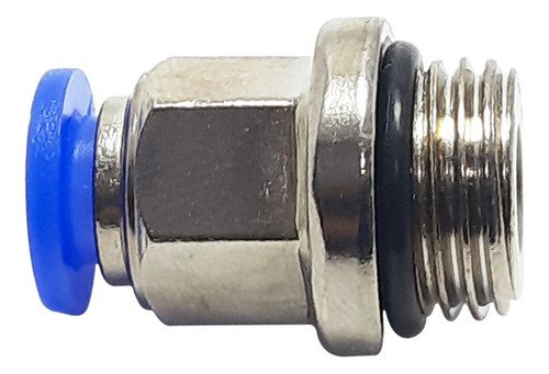 1 Conexão Pneumática Reta Macho Rosca 1/4 X Tubo 6mm