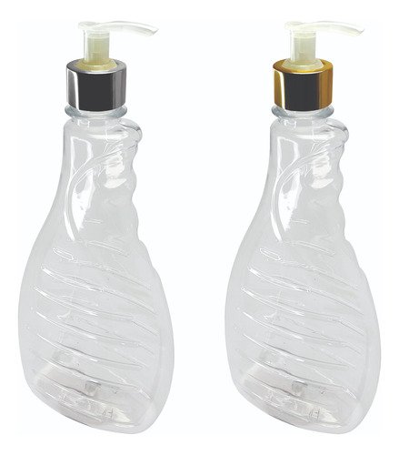 400 Frascos Plástico Cristal 500ml Válvula Bico Pato L Bor