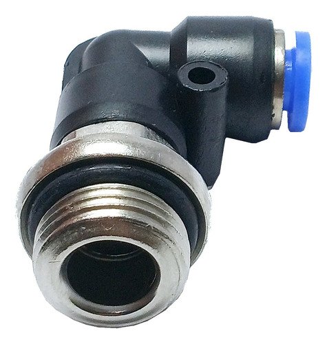 100 Conexão Pneumática Cotovelo Macho Rosca 3/8 X Tubo 6mm - Imagem 2