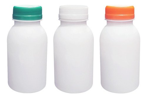 30 Frascos Plástico Branco Pet 200ml Tampa Rosca Lacre Det - Imagem 2