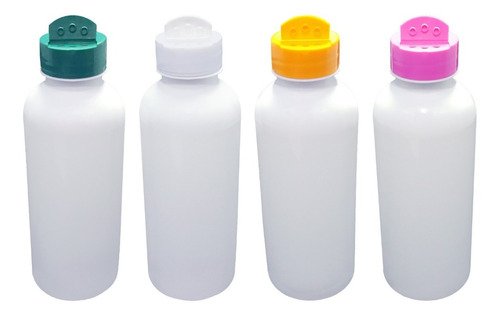 765 Frascos Plástico Branco Pet 500ml Tempero Fliptop Det - Imagem 2