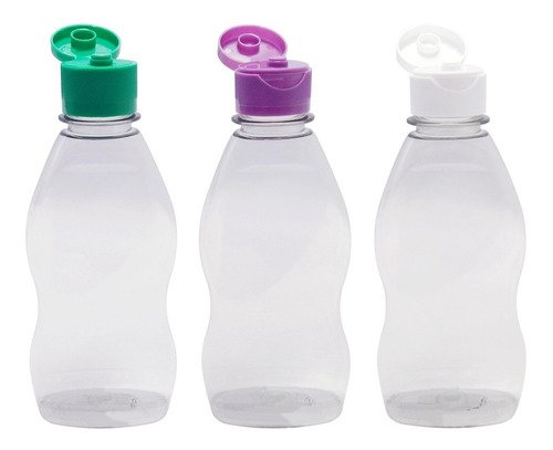 253 Frascos Plásticos Cristal Pet 190ml C/ Tampa Fliptop Mol - Imagem 2