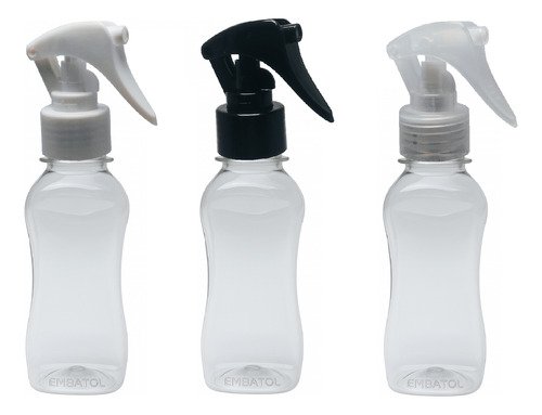 232 Frasco Plástico Cristal Pet 120ml Válv Mini Gatilho Cat