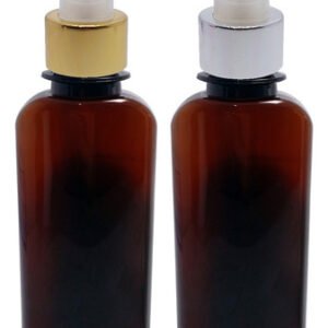 120 Frasco Plástico Ambar Pet 140ml Válvula Spray L Aro