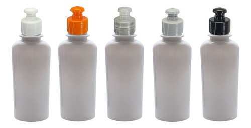 336 Frasco Plástico Branco Pet 140ml Tampa Pushpull Aro