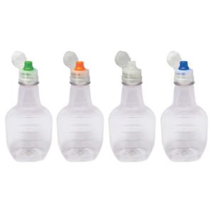 392 Frasco Plástico Cristal 250ml Pet Tamp Sport Fliptop Mol