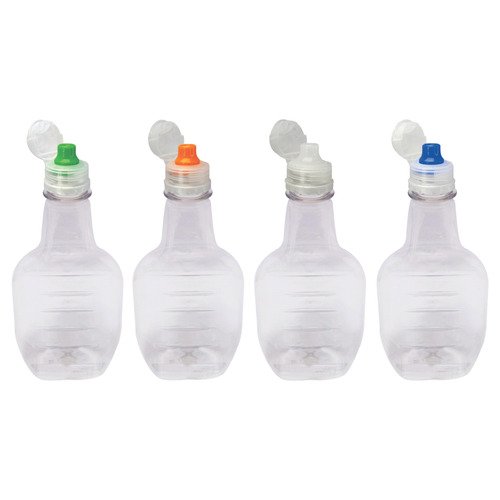 1568 Frasco Plástico Cristal 250ml Pet Sport Fliptop Mol