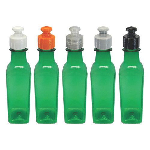 27 Frascos Plástico Verde Pet 250ml Com Tampa Pushpull Aze