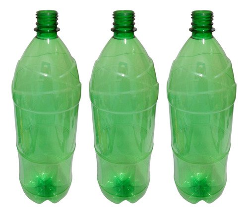 11 Frasco Plástico Verde Pet 2l Válvula Bico Pato L Ref - Imagem 2