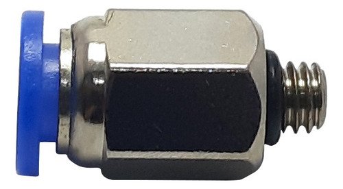 1 Conexão Pneumática Reta Macho Rosca M6 X Tubo 6mm