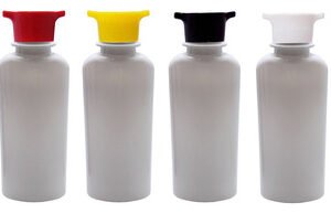 520 Frasco Plástico Branco Pet 140ml Tampa Rosca 2 Bico Aro