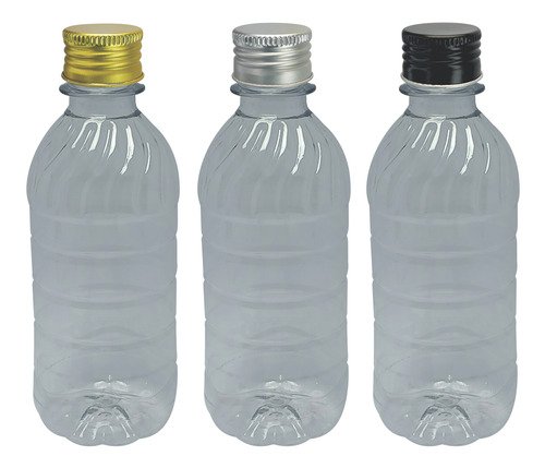 310 Frascos Plásticos Cristal 330ml Tampa Alumínio S Suc