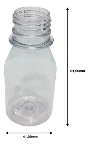 216 Frasco Plástico Cristal Pet 60ml Tampa Dosadora 30ml Far - Imagem 4