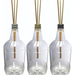 200 Frascos Plástico Cristal 1,5l Tampa Difusor Varetas Gr2