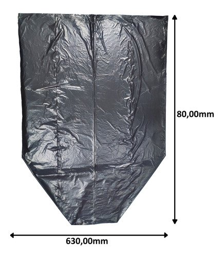 500 Unidades Saco De Lixo Em Rolo 50 Litros Preto 63x80cm - Imagem 3