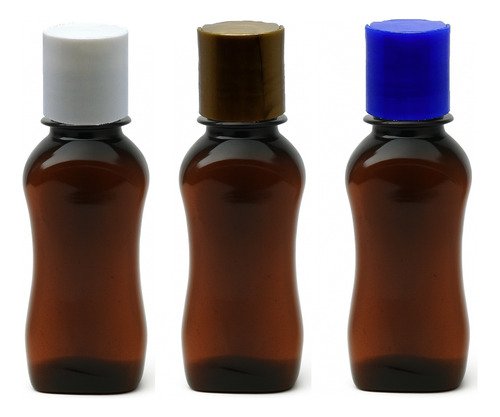 2541 Frascos Plástico Ambar Pet 120ml C/ Tampa Disktop Cat - Imagem 4